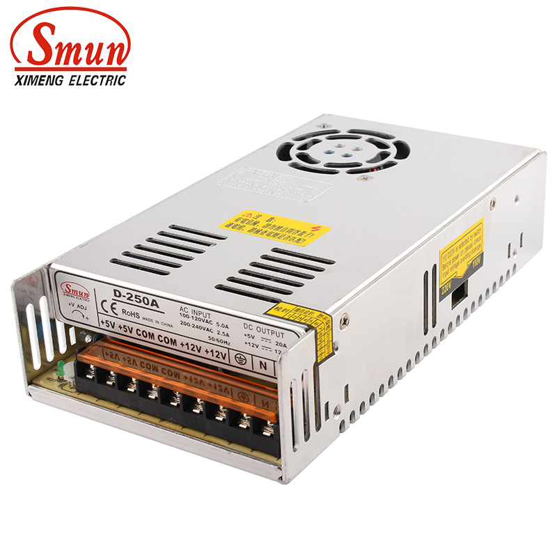 Smps Power Supply - SMUN D-250A 250 Вт 5В 12В