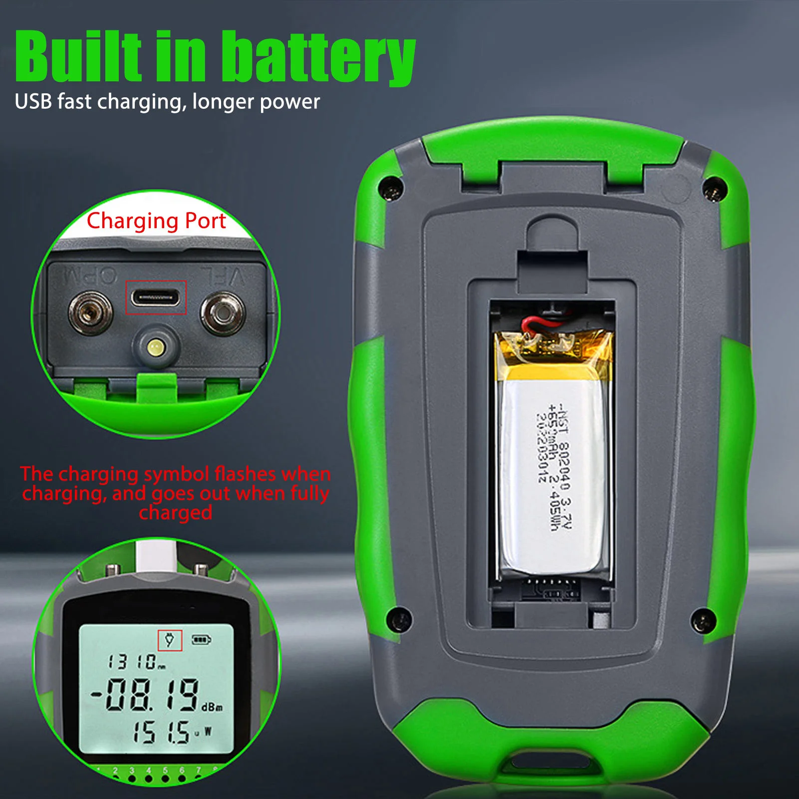 Power Supply Tester - Тестер мощности оптического кабеля красного света