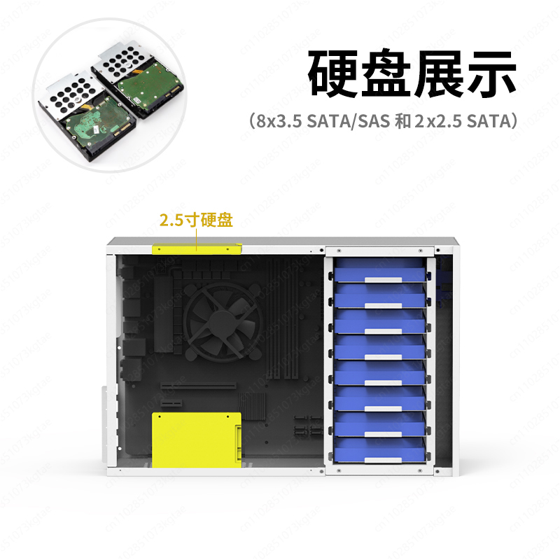 B8 8-позиционное NAS-шасси ATX – обзор и цена Atx Power Supply