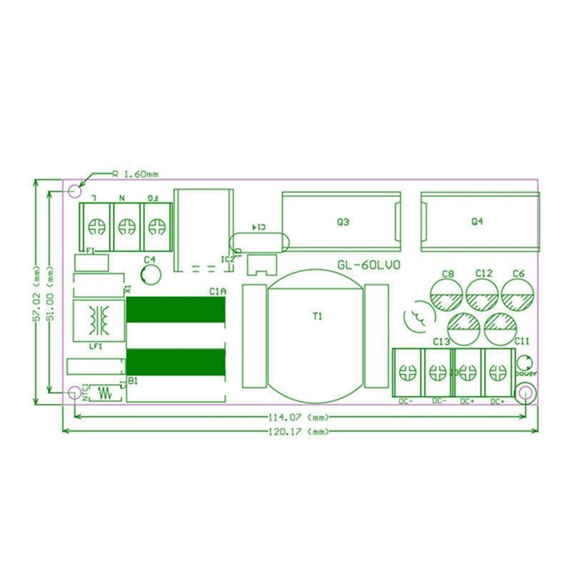 Блок питания A73E-Bare Board 2 – обзор и цена Dc Power Supply 12V