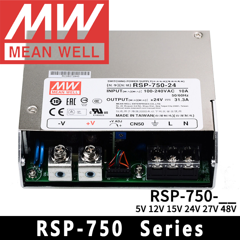 Блок питания Mean Well RSP-750 – обзор и цена Power Supply 750W