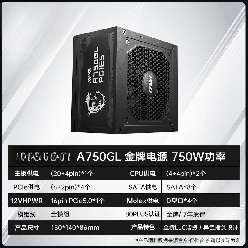 Блок питания Gold A750GL 750W  – обзор и цена Power Supply 750W