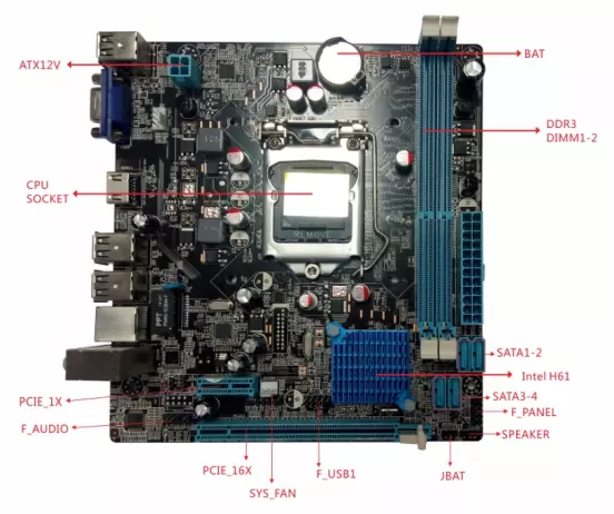 Материнская плата H61 ATX с по – обзор и цена Atx Power Supply