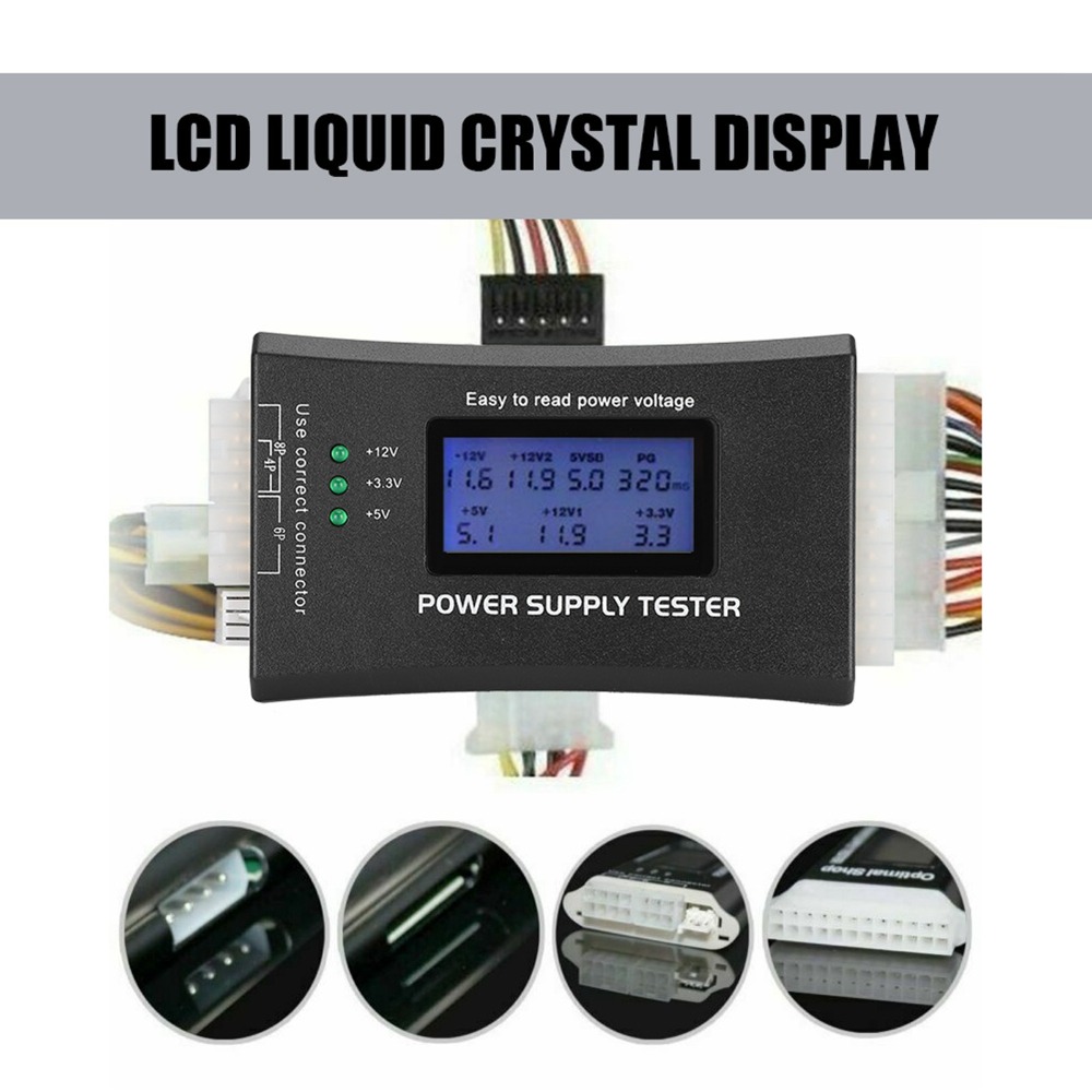 Тестер блоков питания ATX с ЖК – обзор и цена Power Supply Tester