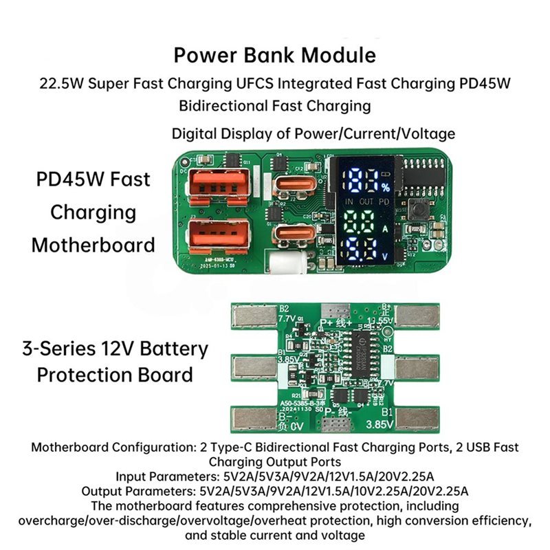 Зарядный модуль ABKN-DIY PD45W – обзор и цена Modular Power Supply