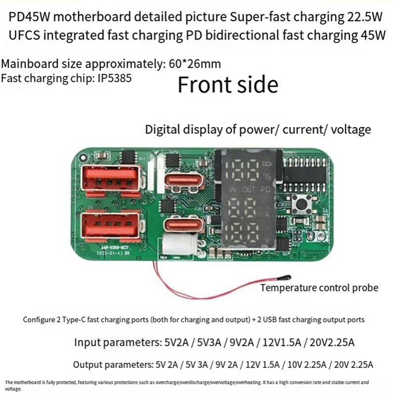 Зарядный модуль ABKN-DIY PD45W – обзор и цена Modular Power Supply