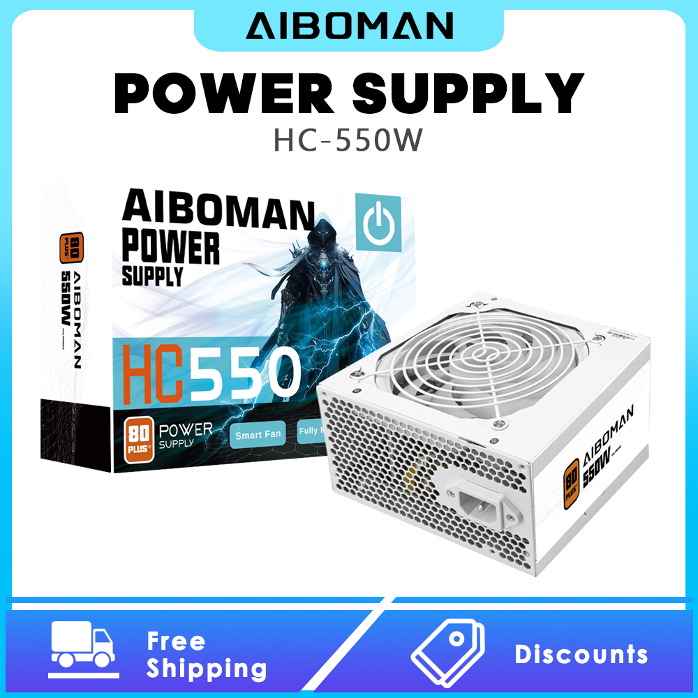 Блок питания AIBOMAN 550W 80PL – обзор и цена Power Supply 650W